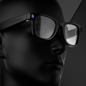 AI Smart Glasses with 8MP Camera 1080P HD Video & Audio Recording, Bluetooth 5.3 Smart Eyewear with Dual Mic, RealTime Translation 110+ Languages, Voice Control, Photochromic Blue Light Lenses(Black)