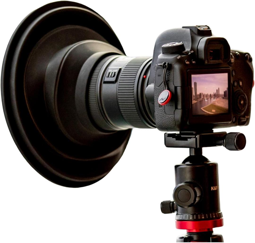 Original ULHgo Ultimate Lens Hood - Camera Lens Anti Reflection - LenSkirt Antireflection - DSLR Rubber Lens Hoods - Fits 49mm to 82mm Filter Thread - from Kickstarter