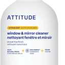 ATTITUDE Window and Mirror Cleaner, EWG Verified, Plant- and Mineral-Based Ingredients, Vegan and Cruelty-free Household Products, Citrus Zest, 27.1 Fl Oz