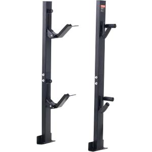 VEVOR 2-Place Trim Holder Trailer Rack Carrier, Weeder Trimmer Rack with Zinc Alloy Combination Lock, Mount on Landscape Truck Trailer Enclosed Trimmer Rack Weed Eater Racks, Pair