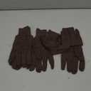 MCR Safety 7100 Jersey Cotton/Polyester Clute Patterns Men's Gloves with Jersey Knit Wrist, Brown, Large, 3 Pair