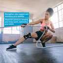 POWERLIX Adjustable Compression Knee Brace for Men & Women, featuring Stabilizers & Patella Support, Optimal Recovery for Knee Pain, Medical Knee Sleeve for Arthritis, Weightlifting, Dance, Running (Large, Black with Strap)