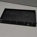 Segbeauty Barber Clipper Tray, Holder and Rack, Anti-Slip Black Salon Organizer, Razor Case, 5 Notches Professional Hair Trimmer Holder, Hairdresser Stylist Barbers Tools Box