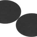PATIKIL 11" Diameter Adhesive Non-Slip Backed Felt, 2 Pcs 5mm Thickness Round Lamp Base Anti-Slip Mat Anti-Scratch Pad for Lamp Bases, Black