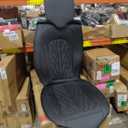 Car Seat Covers Front Set Fit for Dodge RAM 2002-2025 1500 2500 3500 Truck Pickup Crew Quad Cab with Curved Bench (Black, Front)