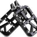 Dirt Bike Foot Pegs for Ebike Surron Light Bee X S, Color Prickly Peg,Motorcycle Aluminum Alloy Pedal for Segway X160 X260/Talaria X3 X4/E Ride PRO SS,Black Body with Silver Spikes