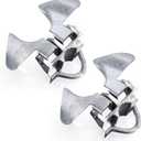 2 Pack KINNAN Chain Link Fence Butterfly Gate Latch, Galvanized Steel Butterfly Gate Latch for 1-3/8" Gate Frame and 2-3/8" Gate Post, Fence Gate Latch with Padlock Hole