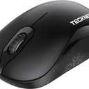 TECKNET Wireless Mouse for Laptop, 2.4GHz Computer Mouse 3 Adjustable DPI Office Cordless USB Mice with Receiver,Small to Medium Sized Hands Compatible with PC, Laptop, Desktop,Black
