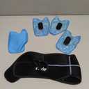 REVIX Wisdom Teeth Ice Pack Head Wrap with 3D Sewing Jaw Ice Pack for Face Oral Surgery Pain Relief for TMJ, Tooth Extraction & Teeth Removed, Extra Snug Fit with 4 Hot Cold Gel Packs Reusable, Black