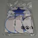 meowtastic Birthday Decorations, Happy Birthday Banner with Honeycomb Balls, Stars Hanging Swirl Streamers, Circle Dots Garland, Happy Birthday Party Decorations for Women Men Boys Girls (Blue)