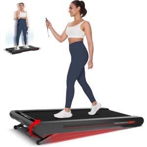 Sperax Walking Treadmill Pad with APP, 3 in 1 Under Desk Treadmill, 400W Low Noise Walking Vibration Pad with Remote Control,Portable Treadmills for Home Office (manual incline)