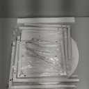 HDANI C Table End Table,Couch Table That Slide Under,Sofa Side Table in Living Room,White (Round)