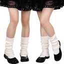 Fuzzy Leg Warmers Knitted Ruffle Leg Sleeves for Women 80s Party Yoga