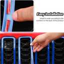 Blue Grill Inserts for 2024 2025+ Jeep Wrangler JL Grille Cover & Headlight Cover Trim Accessories