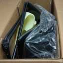 Sweetcrispy Counter Height Bar Stools Set of 2, 30 inch Height Stool Faux Leather Barstools with Back, Armless Kitchen Island Countertop Comfortable Modern Chairs with Metal Legs, Black