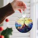 Christian Christmas Decorations - Jesus Home Decor | Cross Christmas Ornaments | Xmas Tree Ornament Religious Gifts | Christian Gifts | Easter Faith Cross Gift