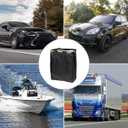 Fekey&JF Hanging Car Trash Can, Waterproof Leakproof Oxford Auto Garbage Bag with Storage Pockets, Vehicle Multi-Use Organizer for Outdoor Traveling, Foldable Trash Bin Universal for Car, SUV (Camouflage)