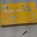 WIBIMEN Mini Ice Cube Trays, 0.55 Tiny Pebble Ice for Iced Coffee & Cocktails, Fast Chill, Easy Twist Release, Stackable with Lid & Storage Bin (2 Pack, Blue)