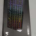 KLIM Chroma Wireless Keyboard  RGB Backlit Gaming, Rechargeable Battery, PC Keyboard, Durable & Water-Resistant, Compatible with PS4, PS5 & Mac - Black