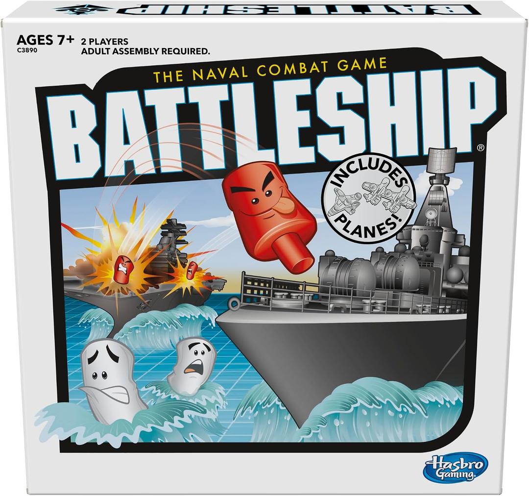 Hasbro Gaming Battleship with Planes Strategy Board Game for Ages 7 and Up, 10.51" X 2.87" X 10.51"