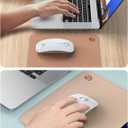 RAPIQUE Bluetooth Wireless Mouse - (BT5.1+USB) Slim Dual Mode Computer Mice with Quiet Click, Low Power, and 1600 DPI, Portable Cordless for MacBook, Laptop, iPad Pro/Air, Chromebook (White)