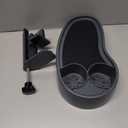 Geelin 1 Pc Hot Tub Table Tray, Adjustable Aboveground Bathtub Tray with 2 Cup Holder, Between 2'' to 7.5'' Nonslip Hot Tub Accessories Shelf Drinks Snacks Phone Holder for Spa Bathtub (Navy Blue)