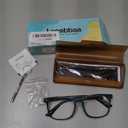 Vintage Square Progressive Multifocal Presbyopic Glasses, Photochromic Gray Sunglasses for Men Women Readers (+0.00/+1.50 Magnification) (Slateblue)