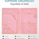 (2 Pack of) Server Book for Waitress and Waiter  VNKI 8 Pockets PU Leather Waitress Book Organizer  Cute Server Book, Guest Checks Book Holder Money Pocket Fit Server Apron (Pink)