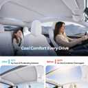 Sunshade Roof for Tesla Model Y Juniper（2025-2026）, Off-White