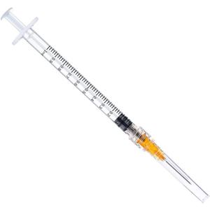 25G 5/8 In - 50 Pack 1ml/1cc Industrial Scientific Lab Utensils, Individual Package