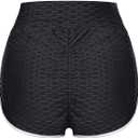 Plus Size Booty Shorts for Women High Waist Tummy Control Yoga Shorts Patchwork Butt Lifting Plus Size Biker Shorts, Size L