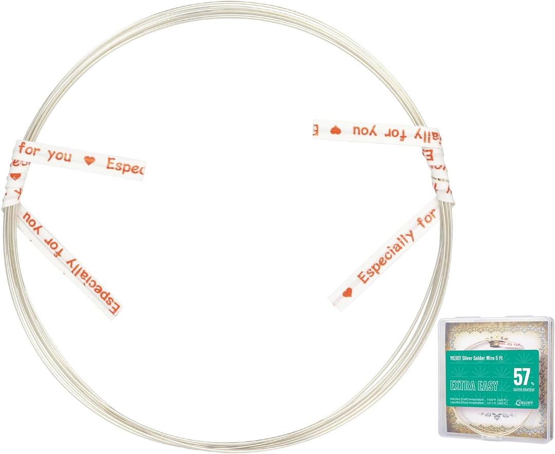 Silver Solder Wire Extra Easy Silver Solder 26 Gauge For Jewelry Repair Silver Repair 5 FT