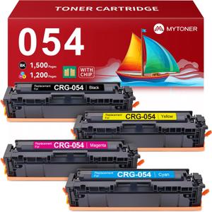 MYTONER 054 Toner Cartridge Set Compatible Replacement for Canon 054 054H CRG-054 for Color imageCLASS MF644Cdw MF642Cdw LBP622Cdw MF641Cw Printer 4 Pack High Yield Ink (Black Cyan Yellow Magenta) (054 Black Cyan Magenta Yellow) MYTONER 054 Toner Cartridge Set Compatible Replacement for Canon 054 054H CRG-054 for Color imageCLASS MF644Cdw MF642Cdw LBP622Cdw MF641Cw Printer 4 Pack High Yield Ink (Black Cyan Yellow Magenta) (054 Black Cyan Magenta Yellow)