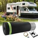 RV Skirting for Travel Trailers & 5th Wheels - Heavy Duty Camper Insulated Skirt, Easy Install RV Skirt, All Weather Waterproof, Windproof, UV, Cold-Weather with 50 Hook & Loop Fasteners 78 x 2.6ft