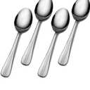 2 x Gourmet Basics by Mikasa 5170403 Legacy Stainless Steel Dinner Spoon, Set of 4