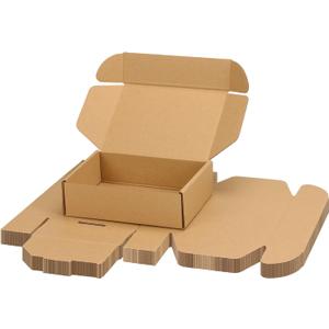 PHAREGE 7x5x2 Inch Shipping Boxes 15 Pack Brown, Tab Lock Tuck Top Mailer Boxes for Packaging Small Business, Cardboard Gift Boxes for Wrapping Mailing Present