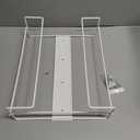 1 Each | Disposable Glove or Tissue Box Holder, TRIPLE (3-Box) Glove Rack, Wall Mounted Universal Box Holder, for Larger Sized Boxes, White - 1 Glove Rack