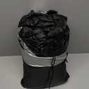 Riakrum Full Car Cover Waterproof All Weather for Automobiles Windproof Cover Rain UV Protection Sun Scratch Resistant Outdoor Universal(Fit Sedan Length (185-193'') 70'' H,Black, Silver)