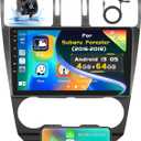 [4+64GB] Android 15 Car Stereo for Subaru Forester WRX Impreza 2013-2017 with Wireless Carplay Android Auto, 9 Inch HD Touchscreen Car Radio with WiFi GPS Bluetooth5.0 FM/RDS 32EQ SWC
