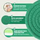 2 x Drink Coasters Set of 8,Cotton Woven Absorbent Cup Coasters with Holder,4 Colors Boho Coasters for Tabletop Protection Home Office Decor,Suitable for Kinds of Cups