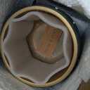 Olly & Rose Bali 10 Inch Ceramic Cement Plant Pot - Indoor & Outdoor Planters - Garden and Flower Pot (Gold Teal)