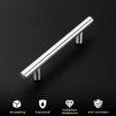Homdiy 15 Pack Brushed Nickel Cabinet Pulls 3 Inch Handles Stainless Steel Cabinet Hardware for Kitchen and Bathroom Cabinets, 5 Inch Overall Drawer Pull