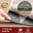 BAGAIL Felt and Natural Rubber Backing Rug Pads 1/8” Thick, 5 x 7 Ft Non Slip Rug Gripper Keep Rugs in Place, Under Area Rug Protective Cushioned Pads, Carpet Runners, Hardwood Floors Protection