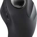 Nulea Wireless Ergonomic Trackball Mouse, Rechargeable, Bluetooth Rollerball Mouse, 44mm Index Finger Trackball, 5 Adjustable DPI, Compatible with PC, Laptop, iPad, Mac, Windows, Android