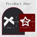 24PCS Bow Hair Clips 3 Colors Red Star Hair Clips Black Satin Mini Hair Bows White Star Barrettes Bowknot Snap Metal Y2K Hair Accessories for Women Girls