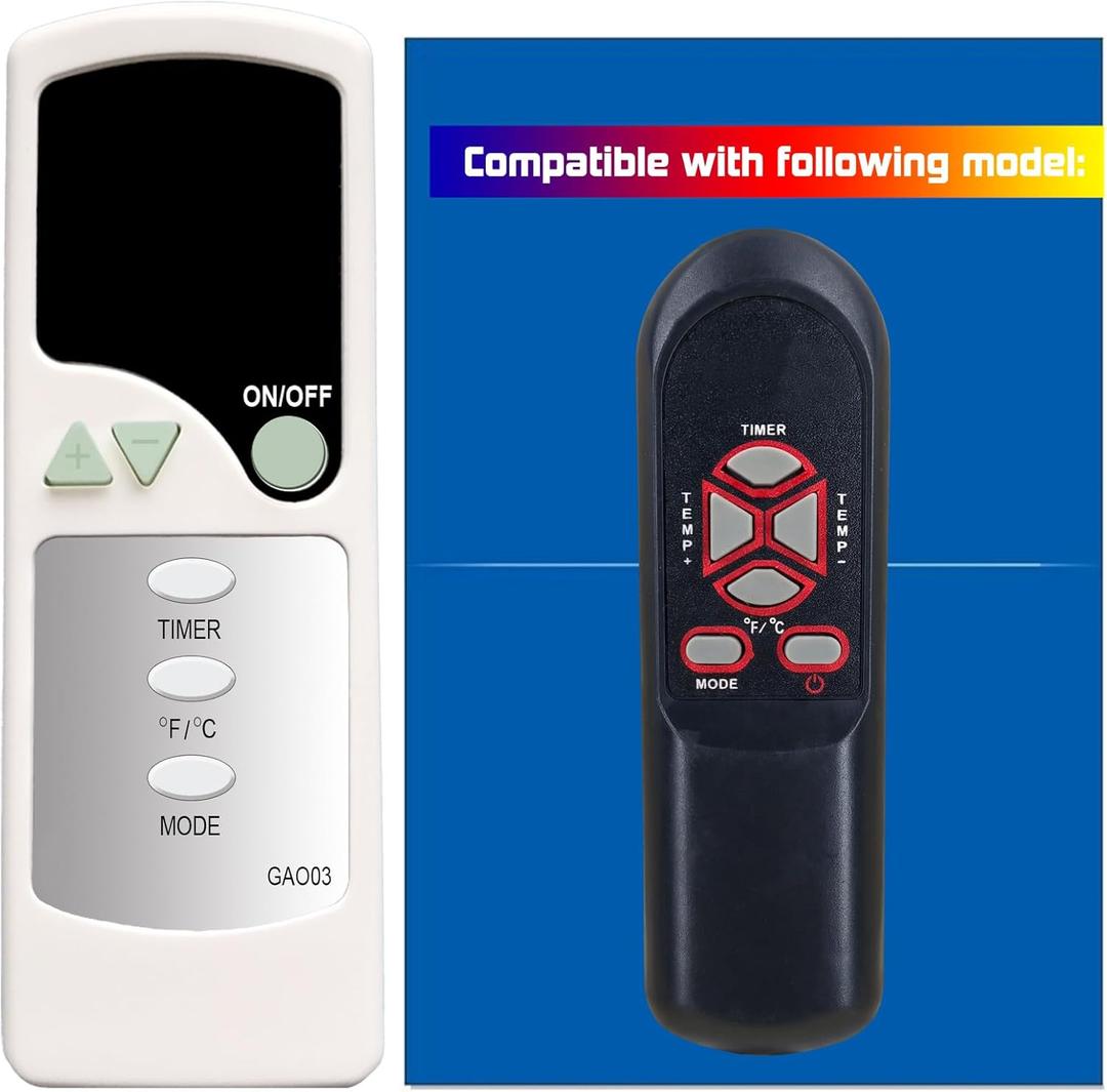 Replacement Remote Control for Soleil Electric Infrared Quartz Cabinet Heater WH-94H PH-91F PH-91S PH-91E-WD PH-91E