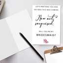 Will You Be My Bridesmaid Card, Bridesmaid Proposal Card, Maid of Honor Card Gift for Women (ES117)