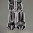 Lux Dual Grip Socks - Soccer Grip Socks for Men and Women. GripArray Performance & Comfort (Small, White (2 Packs))