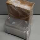 VGOODALL 48PCS Charcuterie Boxes, To Go Food Container Small Paper Bakery Boxes Treat Box with Clear Lid for Sandwich Dessert Cake Slice