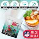 PowderVitamin Electrolytes Powder Plus (20 Servings) Black Tea Ginseng Electrolyte Powder Keto, Sugar Free, Pink Himalayan Salt,1000mg Potassium,120mg Calcium,120mg Magnesium, Hydration Powder